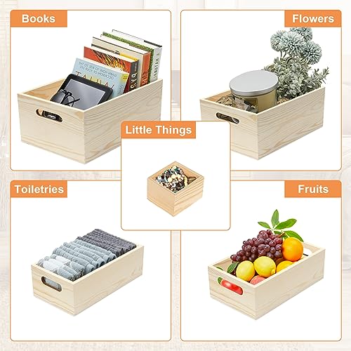  Voittozege 12-Pack Square Wood Box Wood Box Centerpiece for  Crafts Unfinished Small Wooden Boxes 3.5 Inch Storage Organizer Craft  Rustic Box for DIY Craft Collectibles Home Venue Decor Succulents