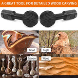 Pomsare Sphere Rotary Burr with 5/8-11 Threads for 4 1/2 and 5 Inch Angle Grinder, Ball Gouge Angle Grinder Attachments Power Carving Tools for Wood Pomsare