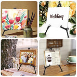 AROIC 14'' Tabletop Instant Display Easel, 6 pack Black Small Steel Portable & Adjustable Collapsible Table Tripod Easels Stand, for Canvas AROIC