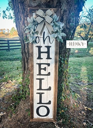 Rockin' Wood Framed Blank Sign Made from Reclaimed barn Wood Perfect for DIY Projects, Porch leaner Signs, Easy to Paint or add Wood Cutouts (48 inch Rockin' Wood