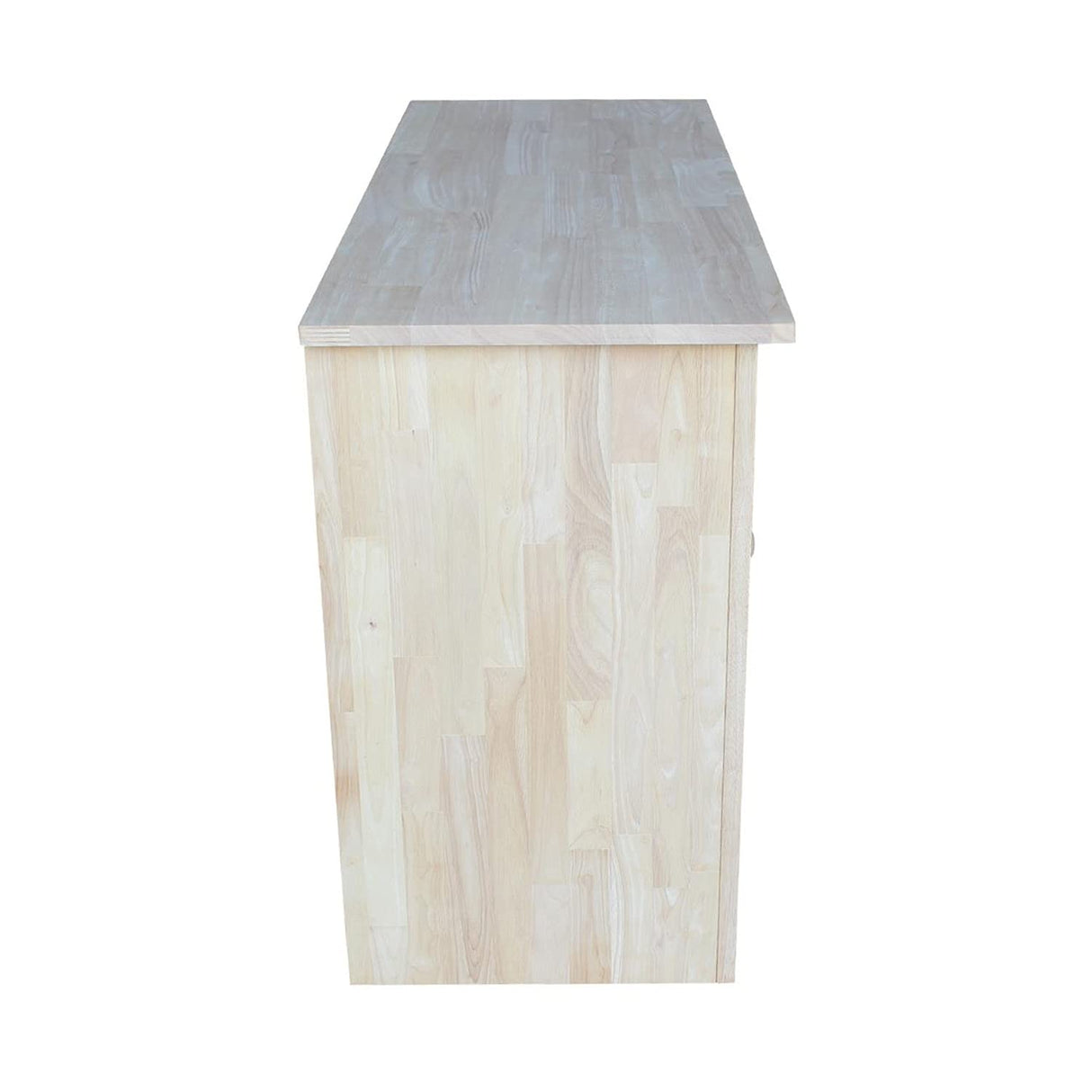 IC International Concepts International Concepts 2 Doors and Two Shelf Entertainment/TV Stand, Unfinished IC International Concepts