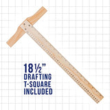 US Art Supply Adjustable Wood Artist Drawing & Sketching Board with Storage Drawer US Art Supply