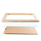 Rustic Wooden Poster Picture Frame 16x20 - Natural Solid Eco Distressed Wood for Wall Mounting Barnwood Photo Frame WOOD SIDE ORBIS