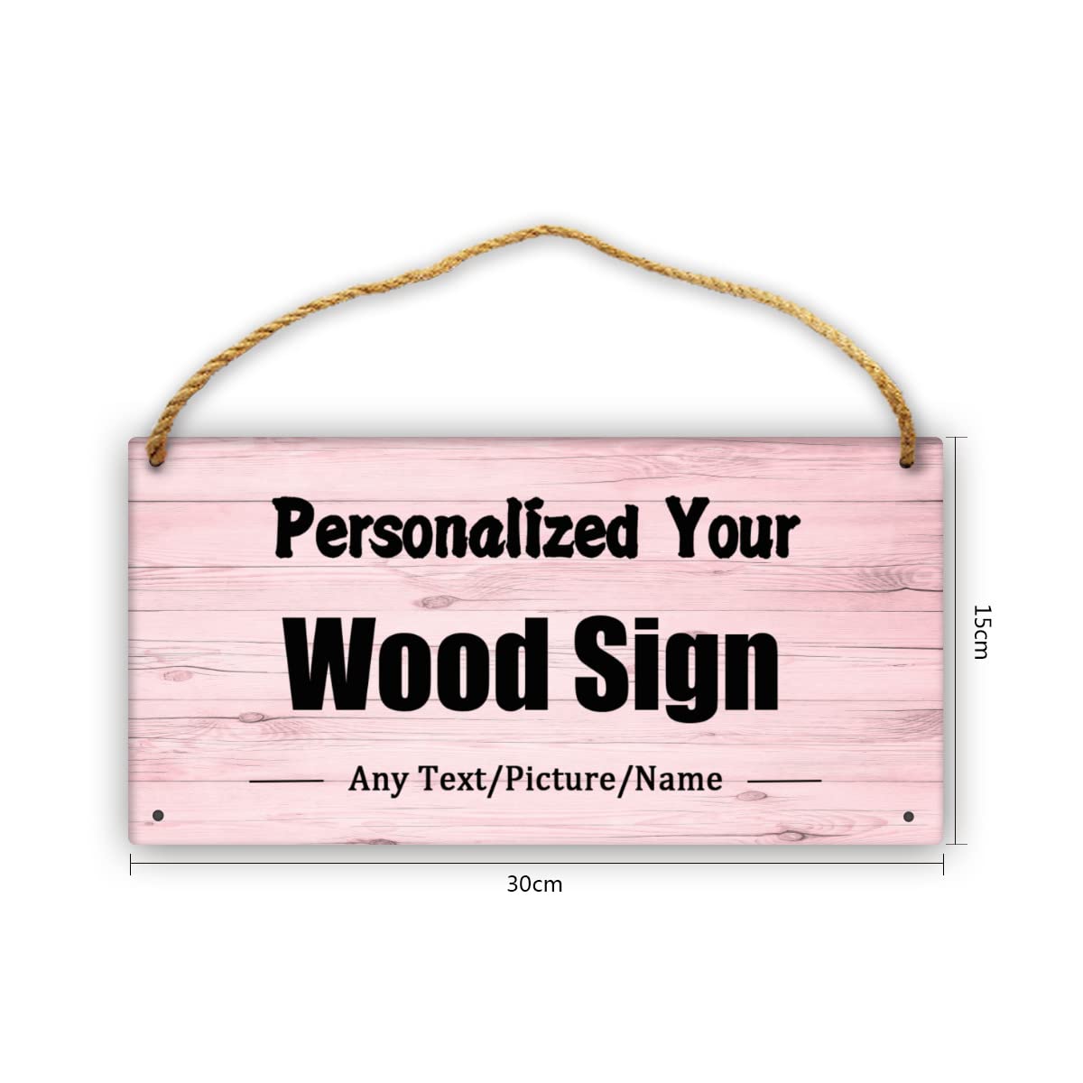 Personalized Wedding Gift | Custom Wood Sign | Family Name Signs | Couples Gift for Christmas,Birthday,Thanksgiving,Mother's Day 5.9"X11.8"(15X30cm) AXKEUDO