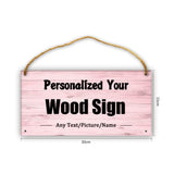 Personalized Wedding Gift | Custom Wood Sign | Family Name Signs | Couples Gift for Christmas,Birthday,Thanksgiving,Mother's Day 5.9"X11.8"(15X30cm) AXKEUDO