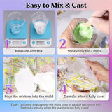 LET'S RESIN Resin Casting Powders Starter Kit, 1000g Fast Cured Odorless Casting Powder, 20~30 Minutes De-Mold, Water Activated Plaster Powder LET'S RESIN