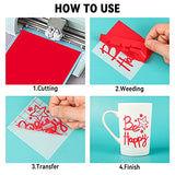 16 Pack Permanent Vinyl Bundle - Self Adhesive Vinyl Sheets for Cricut, Permanent Outdoor Vinyl Sheets for Home Decal, Mug, Ceramics,DIY Craft Lya Vinyl