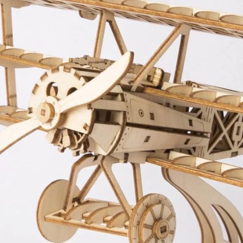 Robotime Bi-Plane 3D Puzzle Kit – 145 Pieces