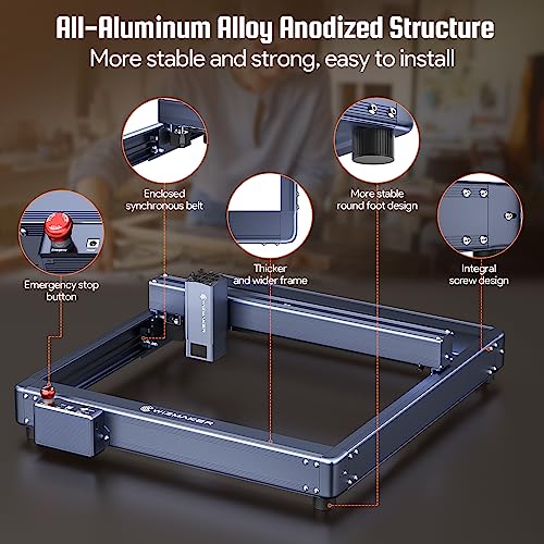 WIZ,MAKER 36W Laser Engraver +Laser Engraver Enclosure, 760 x 740 x 420mm+Smoke Purifier for Laser engraver WIZMAKER