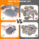 River Rocks for Painting 6 Pcs Extra Large 4.7-6.3 Inch Flat Smooth Painting Stones Craft Rock to Paint for Kids Crafts Painting Bulk dojobkinb