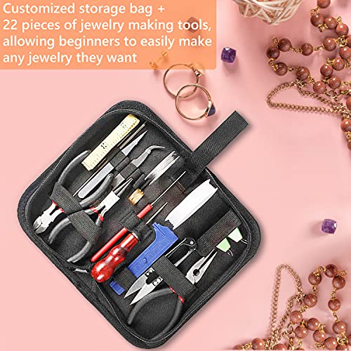 Bead Tray for Jewelry Making and Jewelry Making Supplies Kit Own Bead Tools for Jewelry Making Include Beading Board, Bead Tool Kit, Jewelry Making LAMPTOP