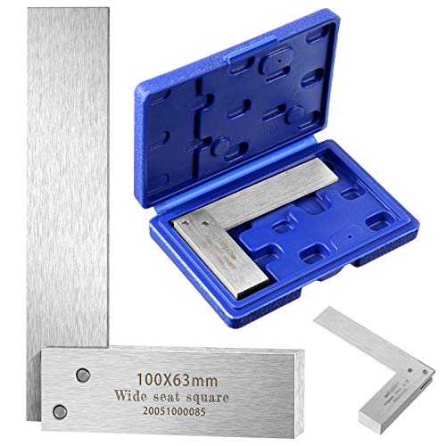Engineer Square Machinist Square Set Mechanical Steel High Precision Square Woodworking Wide Base Square Tool Wide Sitting Angle Square L-type Weewooday
