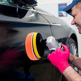 SIQUK 9 Pieces 5 Inch Buffing Pads Kit Foam Buffer Polisher Pads 5 Inch Hook and Loop Polishing Pads Buffer Attachment for Drill SIQUK