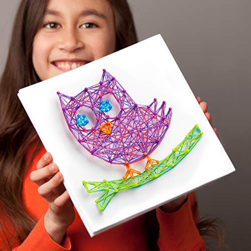 Craft-tastic DIY String Art – Craft Kit for Kids – Everything Included for 3 Fun Arts & Crafts Projects – Owl Series, Large