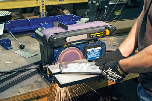 Eastwood 4 in. X 36 in. Belt With 6 in. Disc Sander 120 Degree Adjustable Miter Plate Fence Horizontal Or Vertical Sanding Surface Sturdy Cast Iron Eastwood