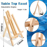 ESRICH Acrylic Paint Canvas Set,42 Piece Professional Premium Paint Kit with 1 Wood Easel,24Colors,10 Brushes,6 Canvases, Painting Supplies Kit for ESRICH