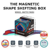 SHASHIBO Shape Shifting Box - Award-Winning, Patented Fidget Cube w/ 36 Rare Earth Magnets - Transforms Into Over 70 Shapes, Download Fun in Motion Shashibo