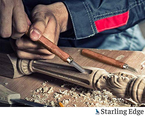 Basswood Blocks for Carving (8 Pieces - 2" x 2" x 5") - Wood Carving Kit with Unfinished Whittling Wood Blank Blocks STARLING EDGE