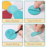 Mr. Pen- Transparent Sticky Notes, 200 Pcs, Candy Colors, Round Translucent Sticky Notes, Sticky Note Tabs, See Through Sticky Notes Transparent, Mr. Pen