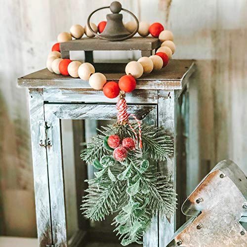 Foraineam 500 Pieces 20mm Natural Wood Beads Unfinished Round Wooden Loose Beads Wood Spacer Beads for Craft Making Foraineam