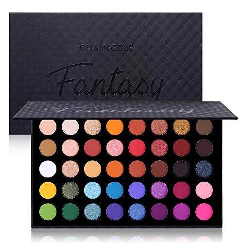 Highly Pigmented Eye Makeup Palette, Matte Shimmer Metallic Eyeshadow Pallet Long Lasting Blendable Natural Colors Make Up Eye Shadows Cosmetics Gift Prism Makeup