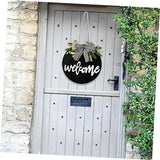 FUNOMOCYA 5pcs Wooden Blank Hanging Tag Tree Slab Unfinished Wood Circle Disc DIY Wooden Door Plaque Circle Wood Blanks Wooden Log Slices DIY Yard FUNOMOCYA