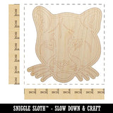 Cougar Head Mountain Lion Puma Unfinished Wood Shape Piece Cutout for DIY Craft Projects - 1/8 Inch Thick - 6.25 Inch Size Sniggle Sloth