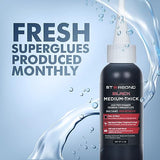 Starbond 2 oz. Black Medium-Thick CA Glue (Premium Cyanoacrylate Super Glue) Knot Filler 500 CPS Viscosity for Woodworking, Woodturning, Carpentry, Starbond