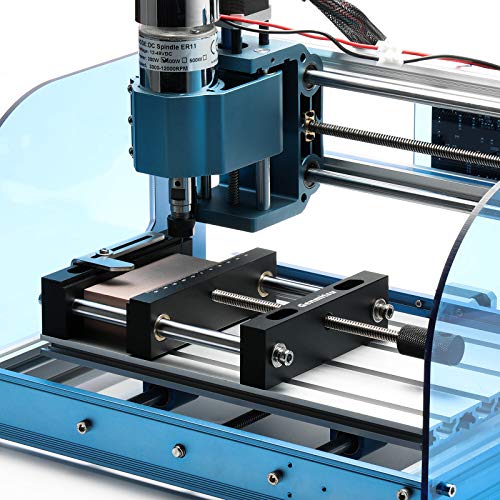 Genmitsu Aluminum Bench Vise Clamp DIY Desktop Worktable Vise Clamp for CNC 3018-PRO/PROVer/PROVer Mach 3/MX3/PROVER XL 4030, 10.2" x 5.5"x 1.6", Genmitsu