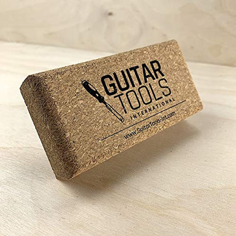 Guitar Tools International Flat Beveled Cork Sanding Block- Guitar Luthiers - LCBS2 Guitar tools USA