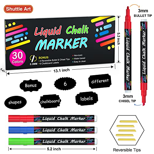 Shuttle Art 60 Colors Permanent Markers, Fine Point, Assorted Colors, Works on Plastic,Wood,Stone,Metal and Glass for Doodling, Coloring, Marking