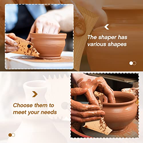7 Pieces Big Size Pottery Foot Shaper Tools Pottery Trimming Tools Pottery Profile Rib Bundle Foot Shaper for Pottery Ceramics for Carving Clay Molds Amylove