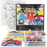 Arteza Kids Paint by Numbers Kit, 10x10 Inches, Pre-Printed Superhero Canvas Painting Kit Arteza Kids