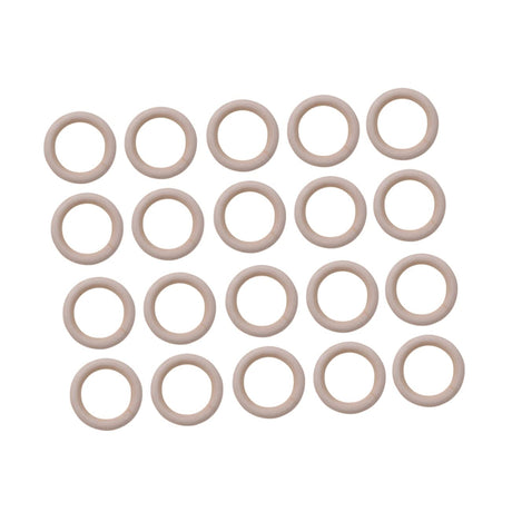 Toyvian 20 Pcs Kids Wooden Toys Kids Educational Toys Baby Kit Unfinished Wooden Rings DIY Baby Teething Ring Rustic Baby Gym Rings Bamboo Baby Toyvian