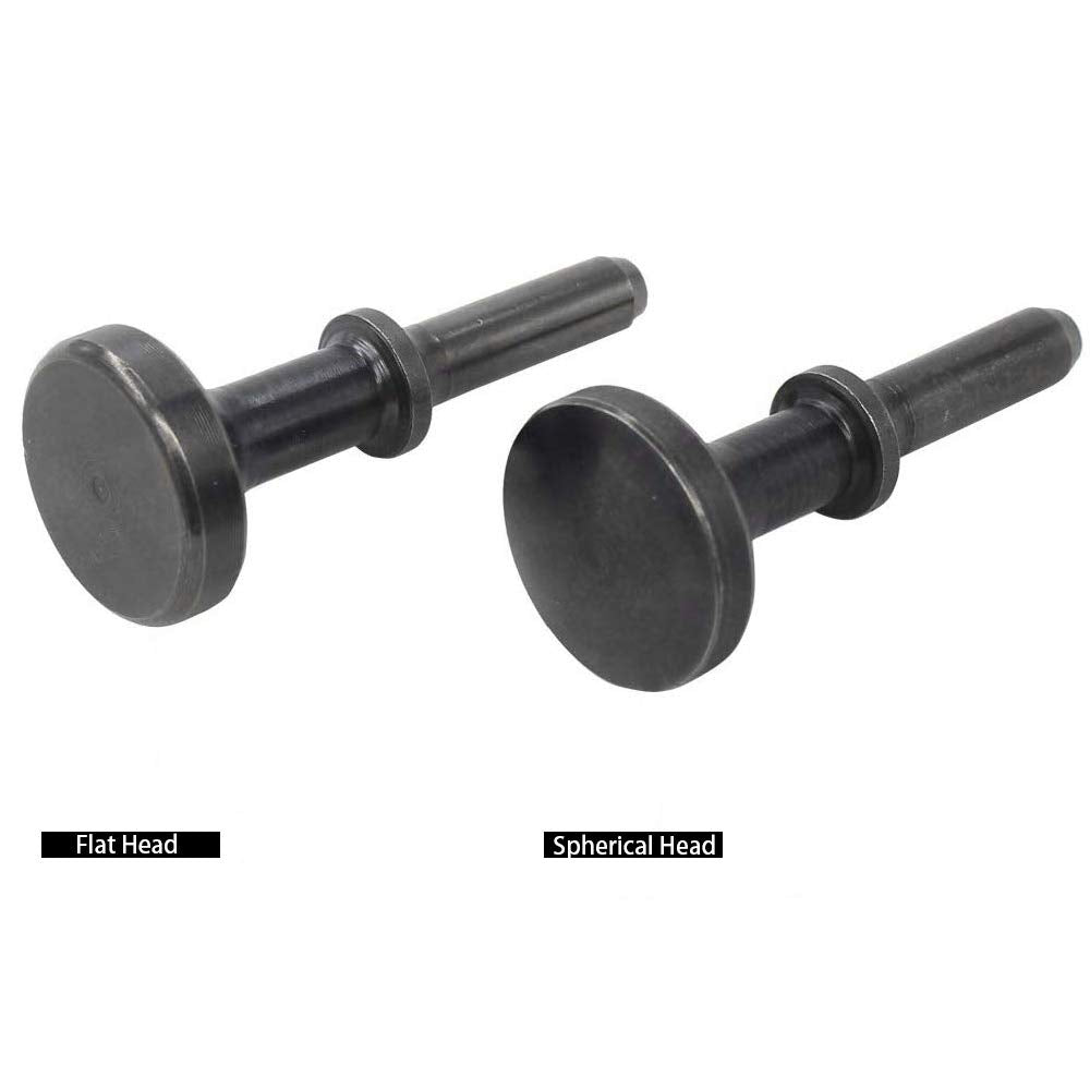 5 Pcs Air Hammer Bits Set, 0.401 Shank Smoothing Pneumatic Air Hammer Pneumatic Chisel Bits Tools Kit, Extended Length Hammer Tool With Spring. Dalekay