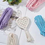 WEBEEDY 4 Sets Make Your own Mini Macrame Heart Ornaments Macrame DIY Kit for Adults Beginners WEBEEDY