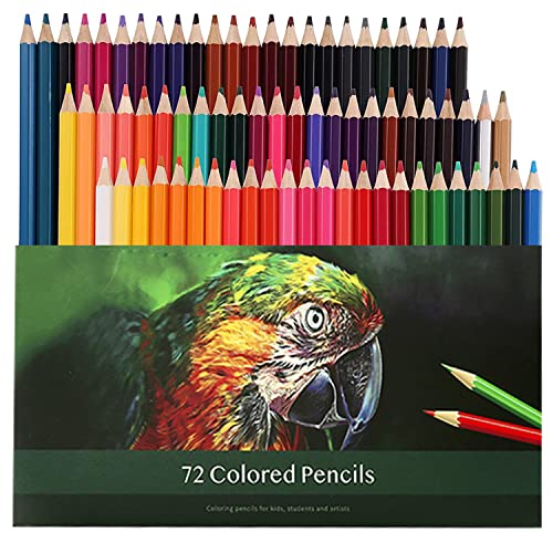 Wifpme 72 Colored Pencils，Quality Coloring Pencils for Adult Coloring Artists Professionals and Colorists, Soft Core, Sketching Drawing Pencils Set - WoodArtSupply