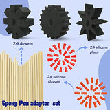 Riomh Epoxy Pen Turner Attachment, Glitter Pen Adapter for Holding Pens on Turner Machine, Sublimation Pens blank Turner Kit to Make Customized Pens Riomh