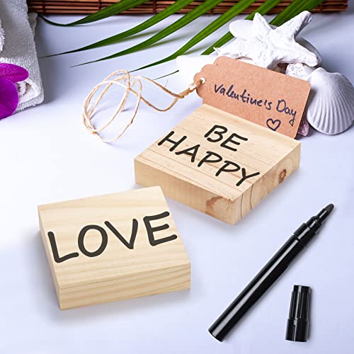 YOUEON 12 Pack Unfinished Wood Blocks for Art and Crafts, 4 X 4 X 1 Inch MDF Wood Board Wood Square Blocks Craft Panels Great for Crafts, Painting, Youeon