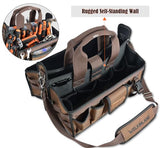 20Pockets Tool tote, Electrician tool bag, HVAC tool bag, Tech tool bag, Open top tool bag, Electrician bag, HVAC bag, Electrical tool bag, Open tool WELKINLAND