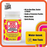 Mod Podge Puzzle Saver, Premium Matte All-in-One Glue, Sealer, and Finish, 8 fl oz, CS27589, Clear Mod Podge