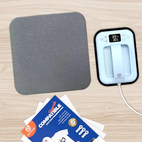 Heat Press Mat for Easy Press Both Sides Applicable (15" x 15"), Heat Press Pad for Cricut Easypress/Easypress 2 & HTV Craft Vinyl Ironing Insulation EasyCount E