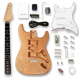 BexGears DIY Electric Guitar Kits, okoume Body maple neck & composite ebony fingerboard BexGears
