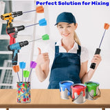 4/Large+4/Small Sizes Silicone Resin Mixer Paddles,Reusable Reusable Paint and Resin Mixer Paddle to Mix Epoxy Resin, Paint, Ceramic Glaze and Reduce LFSUM