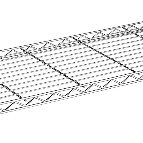 Whitmor Supreme 4 Tier Adjustable Shelves and Leveling Feet, Chrome - WoodArtSupply