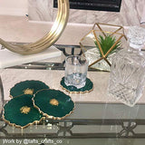 ResinWorld 6 Pack Geode Coaster Molds for Resin, Irregular Resin Coaster Silicone Mold, Coaster Epoxy Resin Molds for Making Agate Coasters Set ResinWorld