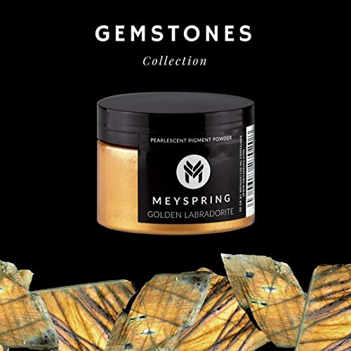 MEYSPRING Golden Labradorite Epoxy Resin Color Pigment - 50g - Mica Powder for Epoxy Resin MEYSPRING