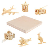 6 Pieces 1/8" x12" x 20" Craft Wood Basswood Sheets Thin Wood Slices Craft Project Board Unfinished Plywood for Laser Cutting DIY Wooden Plate Model FORACKS