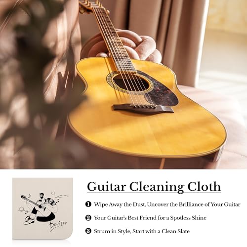 Deviser Guitar Cleaning,All IN ONE Kit,fretboard Lemon oil,Polish,Guitar String-cleaner,Guitar string winder,Cleaning cloth for guitar cleaning and devisev