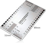 String Action Gauge Ruler, Guitar Height Gauge Set Up Tool for Electric Bass and Acoustic Guitar myKimono